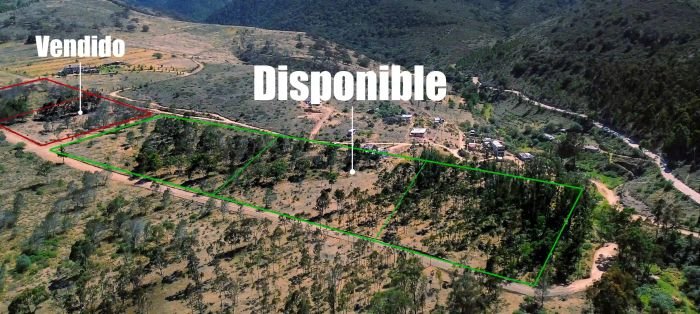 Mapa y vista aérea de los macrolotes disponibles en El Abra, Hidalgo